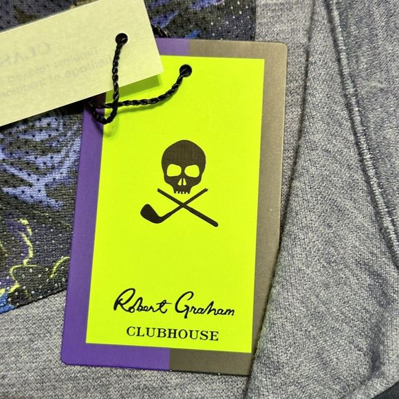 Robert Graham Full Zip Vest Mens 2XL XXL Classic Fit Heather Navy Blue Klose - Picture 7 of 10